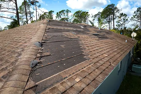 Storm damage roof repair in Point MacKenzie, AK