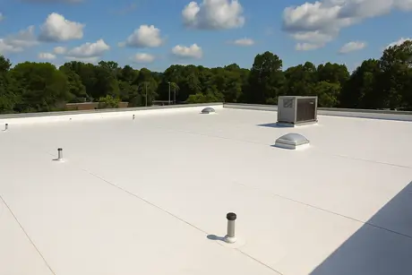 TPO flat roof installation in Pearisburg, VA